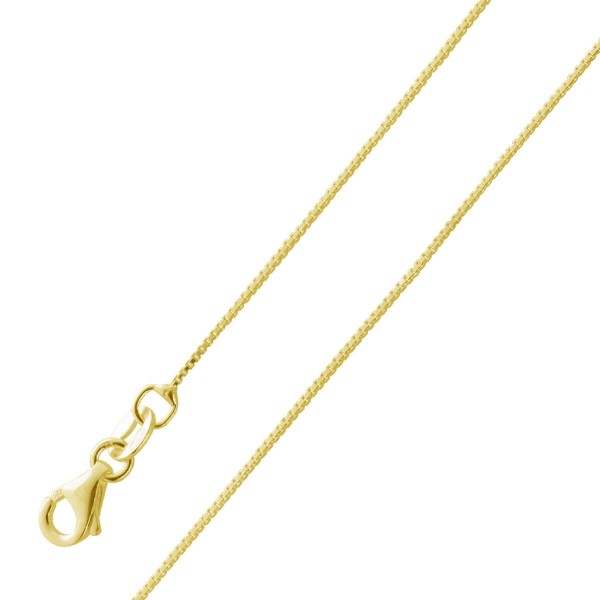 Venezianer Kette 0.7mm Silber vergoldet