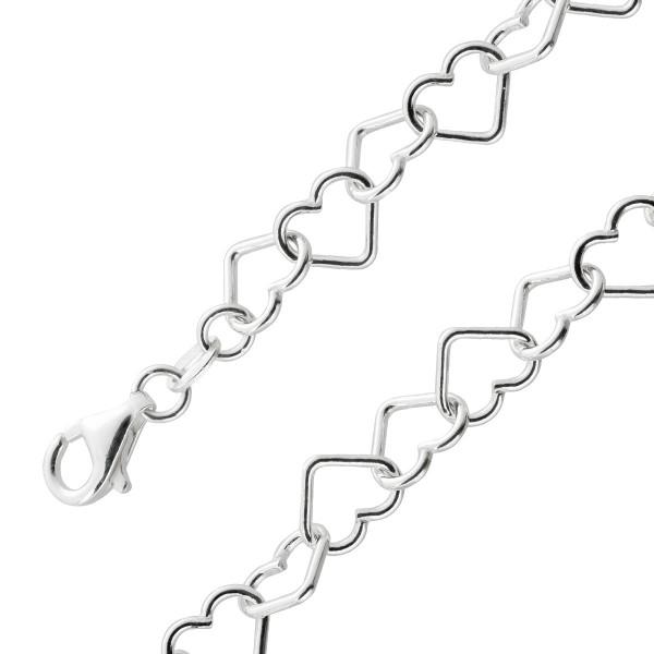 Damenarmband Silber 925 Herzdesign