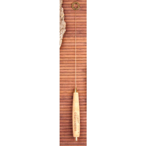 Ökotensor Midi Einhandrute Berk KH-429 vergoldet Messing Korkgriff ausziehbar 26-36cm