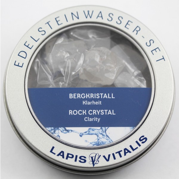 Bergkristall Wassersteine (Klarheit) Lapis Vitalis Edelstein Wasser Set