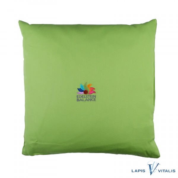 Edelstein Balance großes Kissen Set Schulstark Aventurin Magnesit 30x30cm