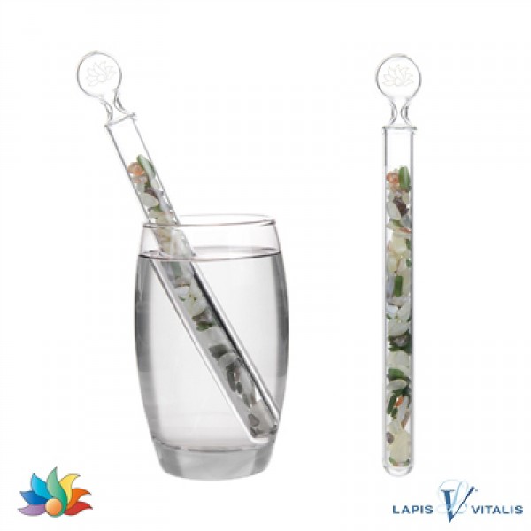 Edelsteinwasser GEBORGENHEIT-SCHUTZ Achat Nephrit Serpentin Blume des Lebens