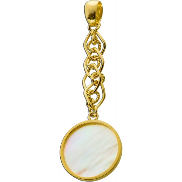 Perlmutt Anhänger Gelbgold vergoldet 5.0ct. 