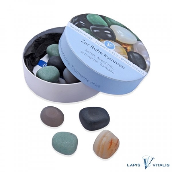 Wassersteine Achat Aventurin schwarzer Turmalin Schörl Rohsteine