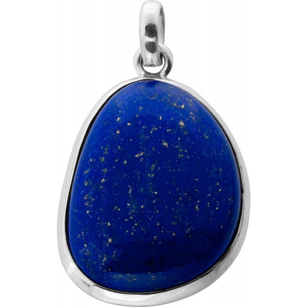 Lapislazuli Anhänger Silber 925 blauer Edelstein 50ct