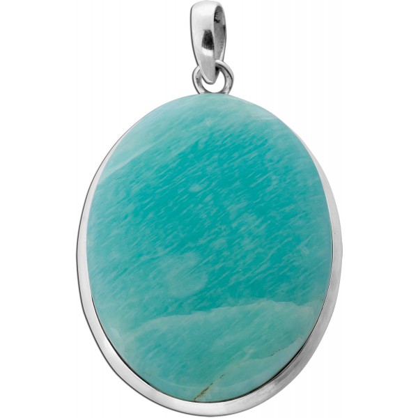 Amazonit Anhänger Silber hellblauer Edelstein 57.5ct