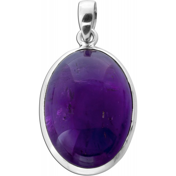 Amethyst Anhänger Silber 925 violetter Edelstein 25ct