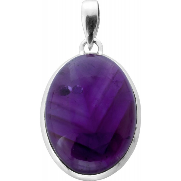 Amethyst Anhänger Silber 925 lila Edelstein 25ct