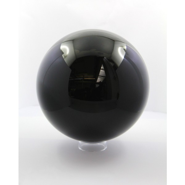 Opsidian Edelstein Kugel Drachenglas schwarzer Edelstein 18cm 