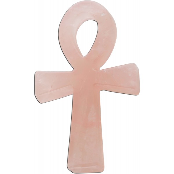 Kreuz Anhänger Rosequarz Edelstein 447.65ct.
