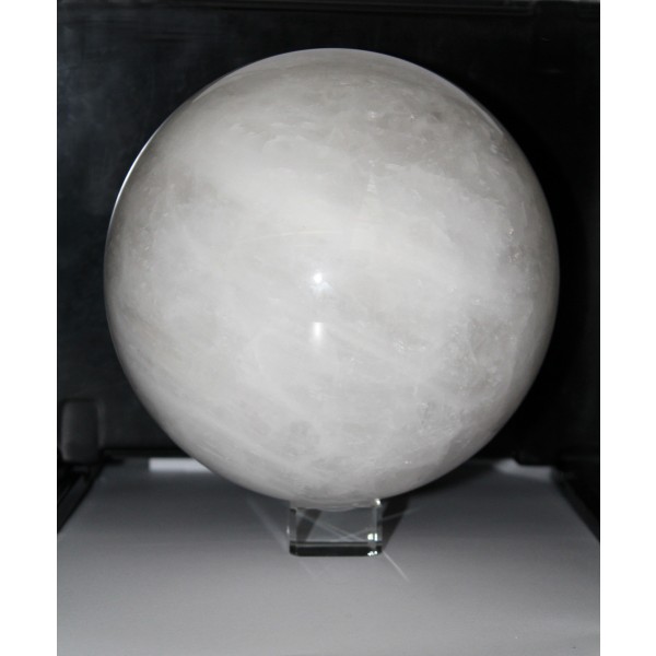 Bergkristall Edelsteinkugel weiße Edelstein Geode 20cm