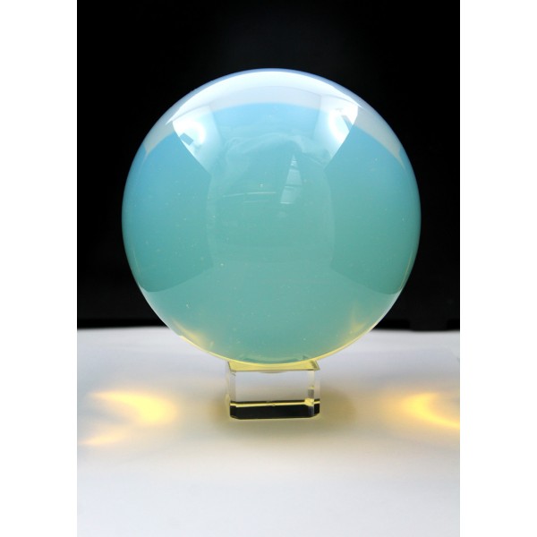 Opalit Edelsteinkugel Opalblau gelber Edelstein 14cm 