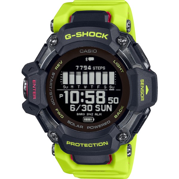 G-Shock GBD-H2000-1A9ER G-Squad Digitaluhr Bluetooth Gelb Schwarz