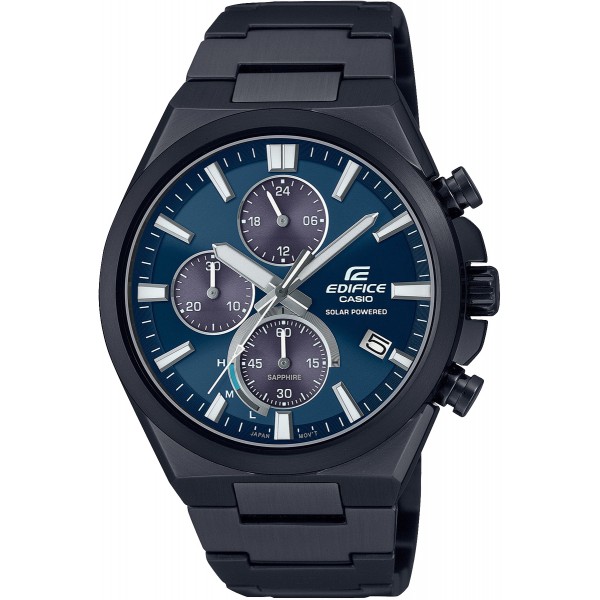 Casio Uhr Edifice Solar Powered Chronograph EFS S630DC 2AVUEF Black
