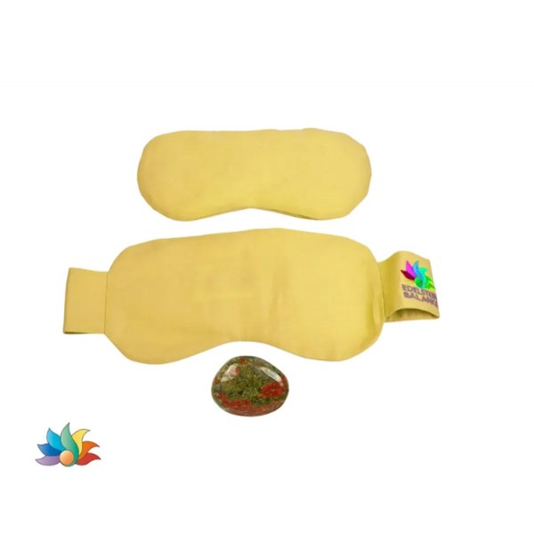 Augenkissen Set Regeneration Natur Epidot Ozean Chalzedon Rubin Zoisit 