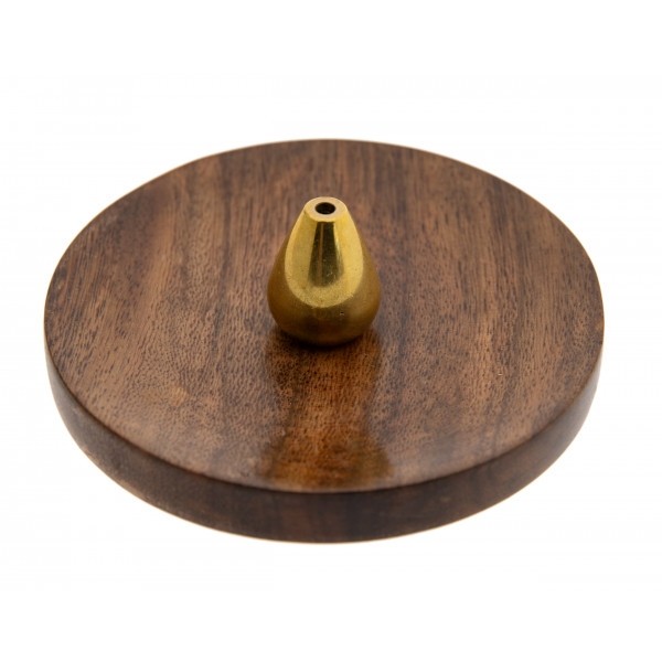 Berk Messinghalter Holzschale KH-59