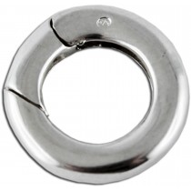 Schliesse aus echtem Sterlingsilber 925/-, Durchmesser 14mm, Stärke 2mm. Premiumqualität von Deutschlands größtem Schmuckhändler Abramowicz aus Stuttgart.
