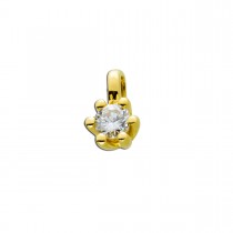 Diamant Anhänger Gold 585 14kt Solitär Brillant 0,25ct Diamantanhänger Krappenfassung Goldanhänger_02