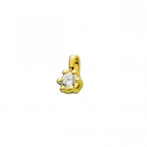 Brillant Anhänger Gold 585 14 Karat Solitär Diamant 0,10ct Diamantanhänger Krappenfassung Goldanhänger_2