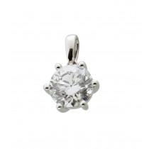 Solitär Anhänger 1,00ct F Vsi Weißgold 585 14K Lab Grown Diamond IGI Zertifikat