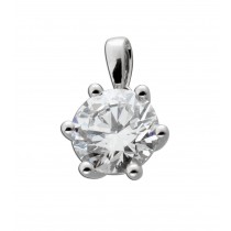 Solitär Anhänger 2,00ct Weißgold 585 14K Lab Grown Diamond  Brillant IGI Zertifikat