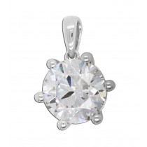 Brillant Anhänger 3.0ct F VSI Weißgol 585 14K Lab Grown Diamant IGI Zertifikat