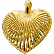 Herz Anhänger Gelbgold 333 8 Karat 