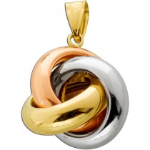 Trinity Knoten Anhänger Gold Weißgold Rosegold 585 14K