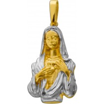 Maria Magdalena Anhänger Gold Weißgold 333 8K halbmassiv
