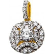 Brillant Anhänger Gold 333 8K Lab Grown Diamanten 0.56ct