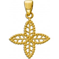 Kreuz Stern Anhänger Gold 333 8 Karat poliert