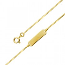 Gravurarmband Kinder Gold 333 IDBand Gravurplatte personalisiebarer Schmuck 8Kt 2