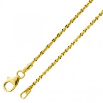 Criss Cross Kette Goldkette 333 massiv
