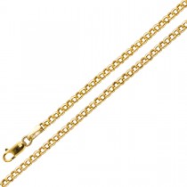 UNO A ERRE Erbskette Gold 375 2,8mm halbmassiv