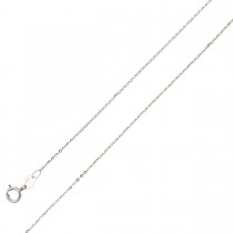 UNO A ERRE Ankerkette Weißgold 375 0,7mm massiv
