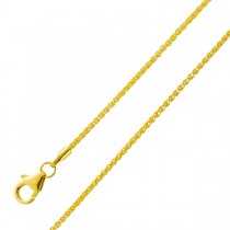 Zopfkette Goldkette Halskette 1,3mm Gelbgold 333 Damen Herren 38-50cm 1