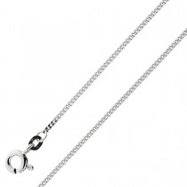 Panzerkette Weißgold 585 14 Karat Goldkette Cuban Link Chain Goldschmuck