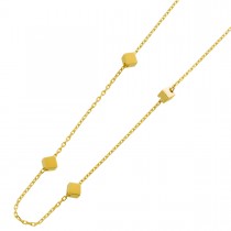 Cube Kette Gelbgold 333 8 Karat Würfel Design