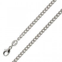 Platin 950 Panzerkette 2,7mm massiv Cuban Link 