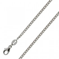Platin 950 Panzerkette 2mm Cuban Link Chain