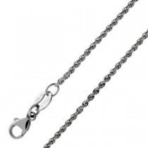 Platin 950 Kordelkette 1,4mm massiv Dookie Rope 