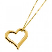 Herzanhänger Kette Gelbgold 333 8 Karat swinging Heart