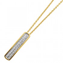 Brillant Collier 0.15ct  Anhänger Gold 585 14K Lab Grown Brillanten IGI