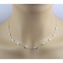 Brillant Collier Gold 375 9K Lab Grown Diamanten 1.0ct