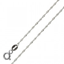 Platinkette Singapurkette 40 42 45 cm  1mm  Platin 950