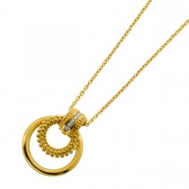 Zirkonia Kette Gold 333 8 Karat weiße Zirkonia Steine