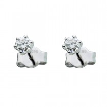 Diamantohrringe  Solitär Ohrstecker  Brillantohrstecker Weißgold 585 0,35 Carat TW / Lupenrein_01