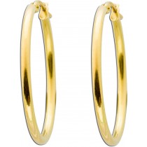 UNO A ERRE Goldohrringe - Creolen Gold 375 poliert Goldschmuck 