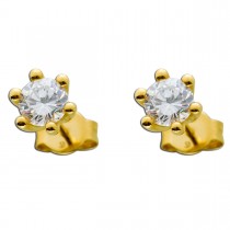 Diamant Ohrringe Gold 585 Brillant Ohrstecker 1,00ct Solitärohrringe 14kt Ohrschmuck Krappenfassung Goldschmuck_02