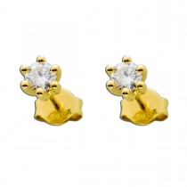 Brillant Ohrringe Gold 585 Diamant Ohrstecker Solitärohrringe 14kt 0,50ct Ohrschmuck Goldschmuck Krappenfassung_02